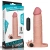 LoveToy Pleasure X-Tender Vibrating Penis Sleeve Flesh Add 3" - Насадка на пенис, +7/5 см (телесный)